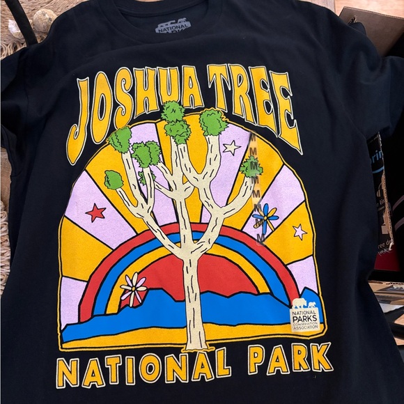 national park Tops - New Joshua Tree National Park Kids Black T-Shirt